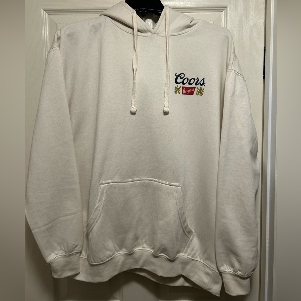 NWT- Men's Coors Cream Hoodie